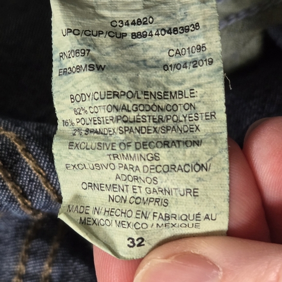 Dickies Blue Denim Jean Mens Size 32 Shorts - Picture 9 of 10